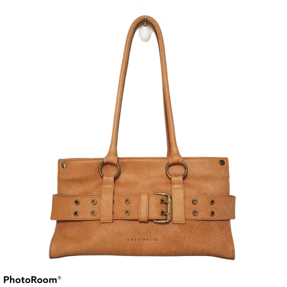 Coccinelle orange shoulder purse- Italian made